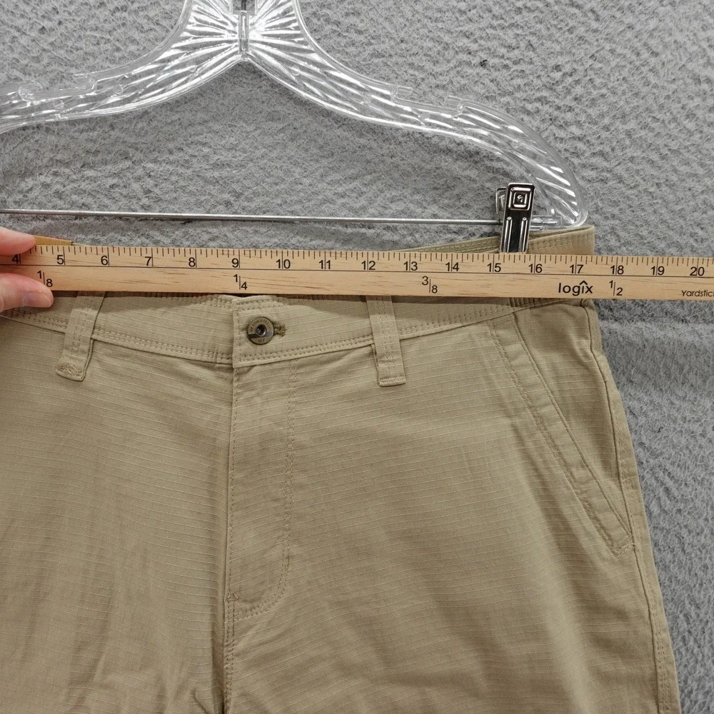 Weatherproof Mens Utility Shorts 34 Oxford Tan Stretch Cargo Ripstop NEW